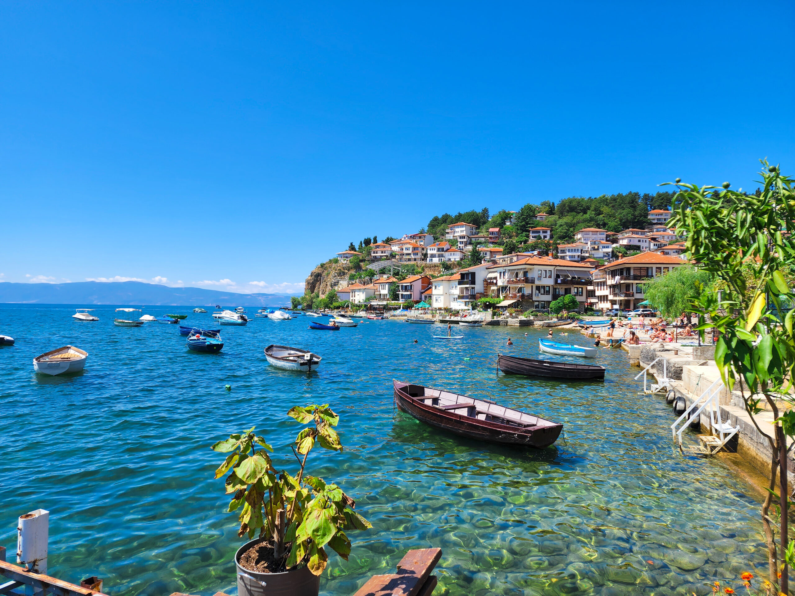 Ohrid Lake panoramic view